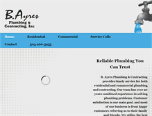 Tablet Screenshot of brandonayresplumbing.com
